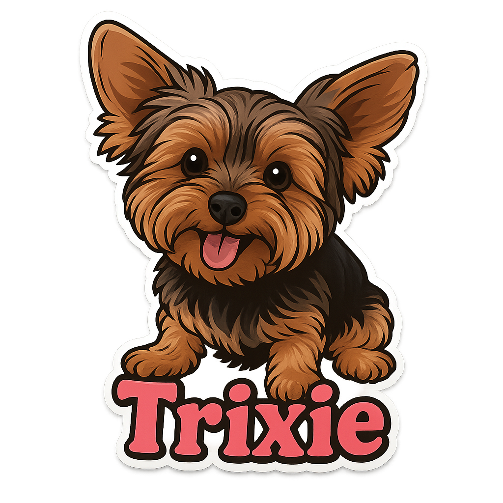 AI-generated pet sticker example